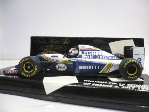 MINICHAMPS 1/43 WILLIAMS FW 16 RENAULT N.MANSELL GP FRANCE 3 JULY 1994 #2 (430 940102) (01033) (WKG)