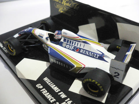 MINICHAMPS 1/43 WILLIAMS FW 16 RENAULT N.MANSELL GP FRANCE 3 JULY 1994 #2 (430 940102) (01033) (WKG)