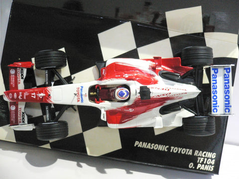 MINICHAMPS 1/43 PANASONIC TOYOTA RACING TF104 O.PANIS #17 (400 040017) (05730) (PA0)
