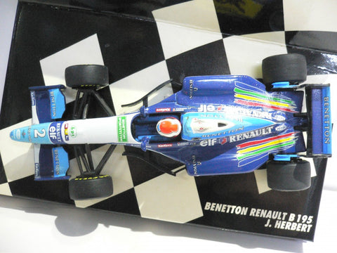 MINICHAMPS 1/43 BENETTON RENAULT B195 J.HERBERT #2 (430 950002) (01342) (WKG)