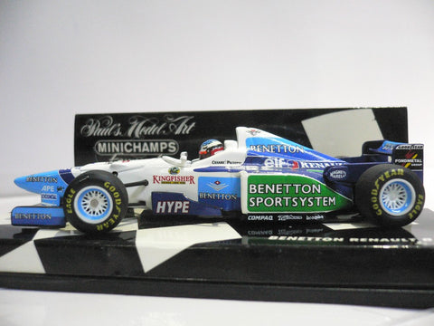 MINICHAMPS 1/43 BENETTON RENAULT B196 J.ALESI #3 (430 960003) (01990) (WKG)