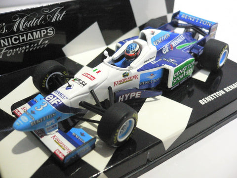 MINICHAMPS 1/43 BENETTON RENAULT B196 J.ALESI #3 (430 960003) (01990) (WKG)