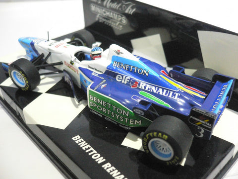 MINICHAMPS 1/43 BENETTON RENAULT B196 J.ALESI #3 (430 960003) (01990) (WKG)