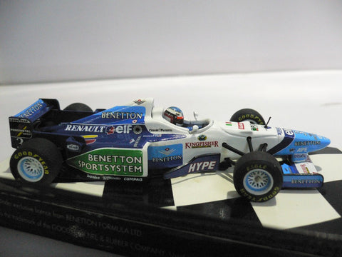 MINICHAMPS 1/43 BENETTON RENAULT B196 J.ALESI #3 (430 960003) (01990) (WKG)