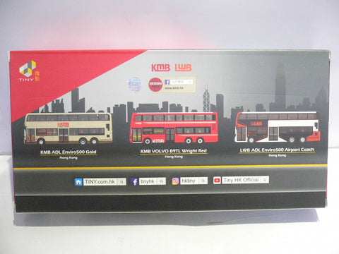 TOYEAST TINY CITY Bs14 KMB &amp; LWB MODERN SET ENVIRO WRIGHT KMB2018105 (14363) (C920-132)