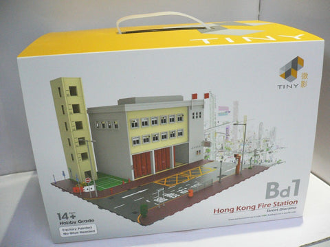 TOYEAST TINY Bd1 HONG KONG FIRE STATION STREET DIORAMA ATS64003 (13413) (C920-122)