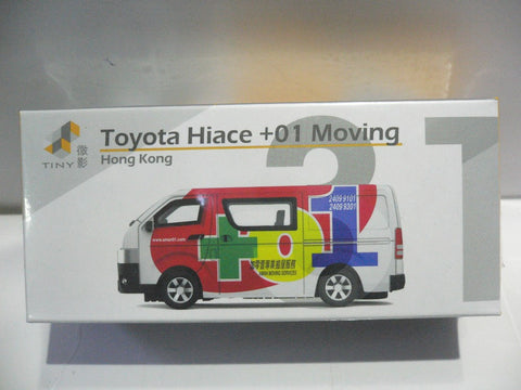 TOYEAST TINY CITY 31 DIE-CAST MODEL CAR TOYOTA HIACE +01 MOVING VAN ATC64475 14361 (C920-117)