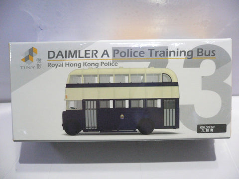 TOYEAST TINY CITY 73 DIE-CAST MODEL CAR DAIMLER A POLICE TRANING BUS ROYAL HONG KONG POLICE ATC64178 11637 (C920-148)