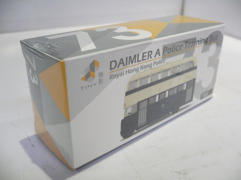 TOYEAST TINY CITY 73 DIE-CAST MODEL CAR DAIMLER A POLICE TRANING BUS ROYAL HONG KONG POLICE ATC64178 11637 (C920-148)