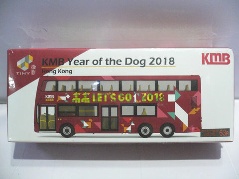 TOYEAST TINY CITY DIE-CAST MODEL CAR KMB VOLVO B9TL WRIGHT YEAR OF THE DOG 2018 KMB2018064 13915 (C920-114)