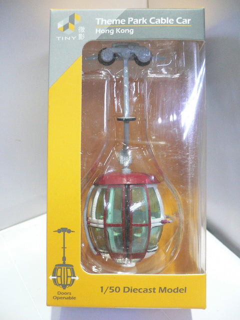 TOYEAST TINY CITY 82 1/50 DIE-CAST MODEL CAR THEME PARK CABLE CAR RED ATC64122 11315 (C920-146)
