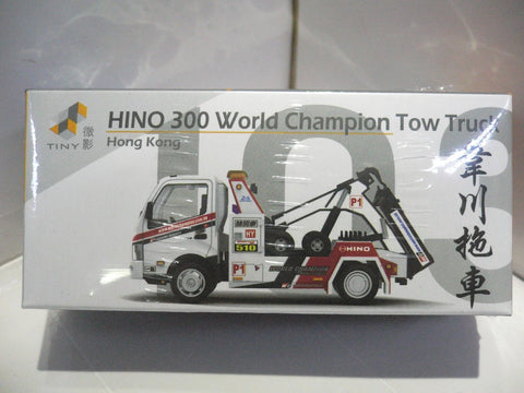 TOYEAST TINY CITY 103 DIE-CAST MODEL CAR HINO 300 WORLD CHAMPION TOW TRUCK 韋川拖車 ATC64425 14043 (PIU/P167-60)