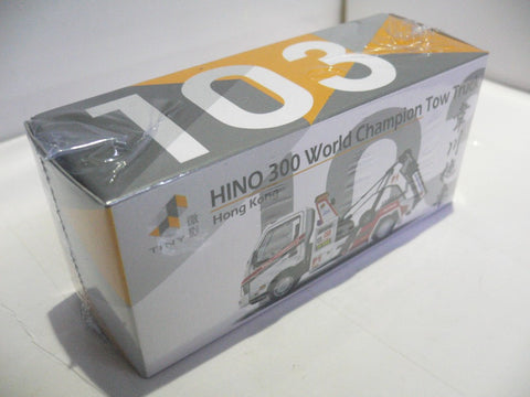 TOYEAST TINY CITY 103 DIE-CAST MODEL CAR HINO 300 WORLD CHAMPION TOW TRUCK 韋川拖車 ATC64425 14043 (PIU/P167-60)