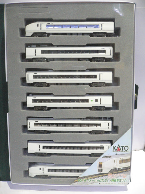 KATO N-GAUGE 10-173 651 SERIES "SUPER HITACHI" PRECISION RAILROAD MODELS TRAIN (50203) (C805-274)