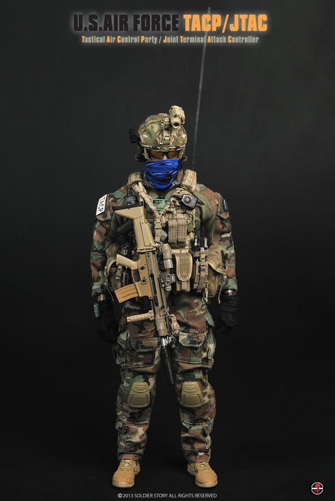 1/6 SOLDIER STORY SS075 US AIR FORCE TACP / JTAC TACTICAL AIR CONTROL PARTY / JOINT TERMINAL ATTACK CONTROLLER FIGURE 美軍空軍管制官 / 聯合終端空中控制員 (PIU/F292-789)