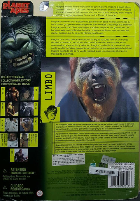HASBRO 52116 猿人爭霸戰 凌波 保羅·基安馬提 PLANET OF THE APES PAUL GIAMATTI LIMBO WITH SHACKLES AND CAPTURE STAFF (BUY) L