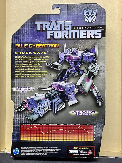 C877-282 HASBRO 74405 TRANSFORMERS GENERATIONS FALL OF CYBERTRON SHOCKWAVE WITH LASER CANNON 變形金剛