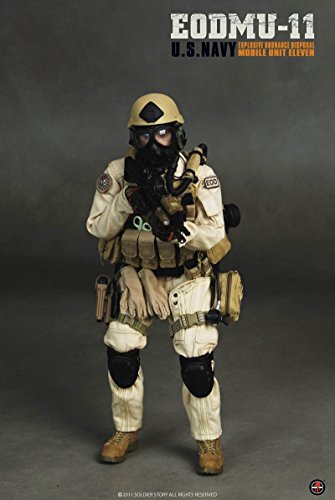 1:6 SOLDIER STORY SS055 FIGURE US NAVY EODMU-11 EXPLOSIVE ORDNANCE DISPOSAL MOBILE UNIT ELEVEN 爆炸品處理組 PIU/F50-750 b20758387