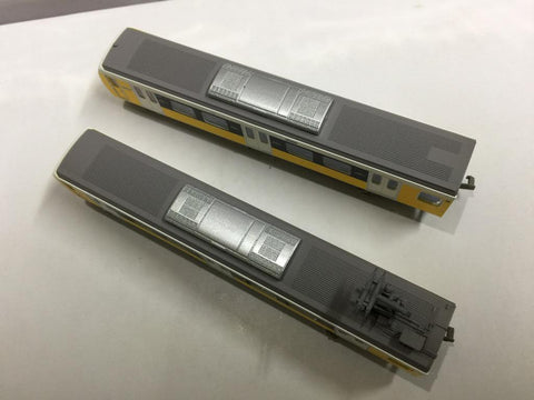 TOMYTEC N GAUGE 1/150 鐵道 COLLECTION A3004 A3504 靜岡鐵道 A3000 形 BRILLIANT ORANGE YELLOW 2兩 SET D SHIZUOKA RAINBOW TRAINS 火車模型 (28916) (C450-2020-104店)