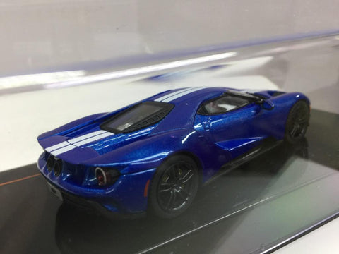 IXO 1/43 FORD GT 2017 BLUE (MOC205) (32608) (PIU50)