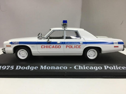 GREENLIGHT 1/43 The Blues Brothers 1975 Dodge Monaco Chicago Police 86422 (01081) (PIU30)