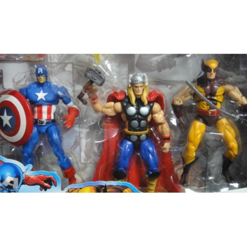 HASBRO 漫威宇宙 蜘蛛俠 鐵甲奇俠 雷神奇俠 美國隊長 狼人 MARVEL UNIVERSE ULTIMATE GIFT SET SPIDER-MAN IRON MAN THOR CAPTAIN AMERICA WOLVERINE 66225 (C926-233 存)