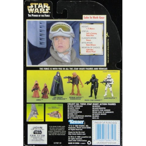 KENNER 星球大戰 STAR WARS POWER OF THE FORCE LUKE SKYWALKER IN HOTH GEAR (WKG-69619)