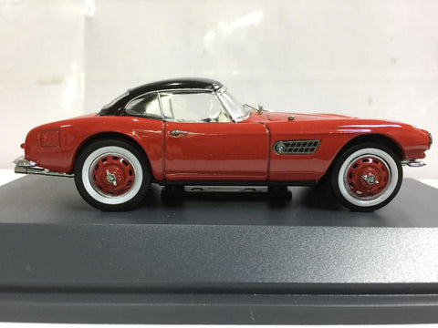 SCHUCO 1/43 BMW 507 WITH HARDTOP RED BLACK (02034) (PIU100)