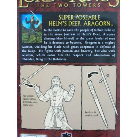 TOY BIZ 81446 魔戒二部曲 雙城奇謀 亞拉岡 維高摩天臣 THE LORD OF THE RINGS THE TWO TOWERS HELM'S DEEP ARAGORN VIGGO MORTENSEN (LOTR) b5640226 存