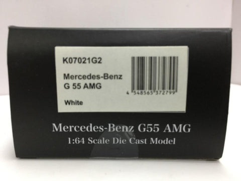 KYOSHO 1/64 MERCEDES-BENZ G55 AMG WHITE (K07021G2) (37279) (C1123-125A)