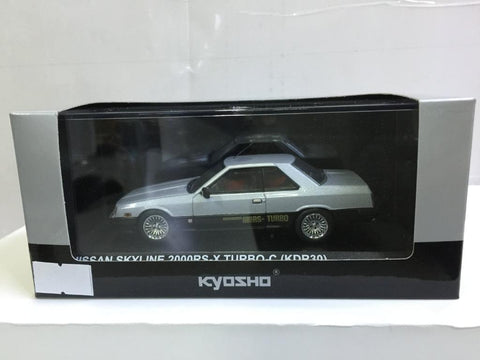 KYOSHO 1/43 NISSAN SKYLINE 2000RS-X TURBO-C KDR30 SILVER BLACK (14521) (PIU50)