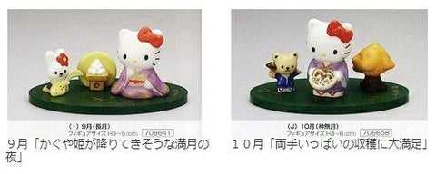 sanrio kato KOGEI Hello Kitty Monthly Figurine 日本月份意思擺設