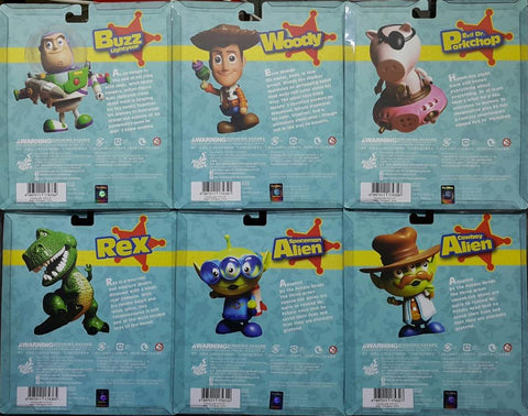 HOT TOYS 17437 迪士尼 彼思動畫 反斗奇兵 第二彈 三眼仔 巴斯光年 胡迪 邪惡博士 豬排 火腿 抱抱龍 迷你珍藏人偶套裝 COSBABY 122-127 DISNEY PIXAR TOY STORY SERIES 2 SPACEMAN ALIEN COWBOY ALIEN BUZZ LIGHTYEAR WOODY EVIL DR. PORKCHOP HAMM REX SET (BUY) L