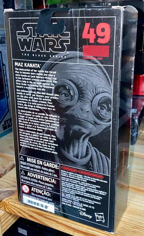 C324-298 HASBRO STAR WARS 星球大戰 THE BLACK SERIES FIGURE 49 MAZ KANATA 58751