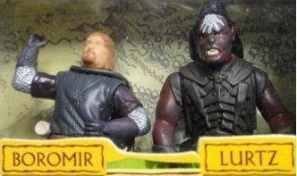 PLAYMATES 40904 魔戒首部曲 魔戒現身 波羅莫 強獸人 路茲 THE LORD OF THE RINGS THE FELLOWSHIP OF THE RING INTELLI-BLOX CONSTRUCTION SYSTEM ORC ATTACK AT AMON HEN BOROMIR LURTZ b16091369