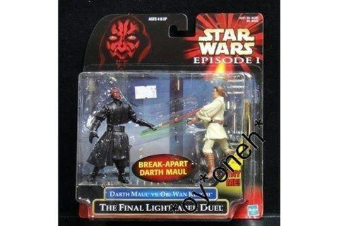 TOMY 60841 STAR WARS DARTH MAUL OBI WAN KENOBI FINAL LIGHTSABER DUEL 日版 (BUY-SPK)