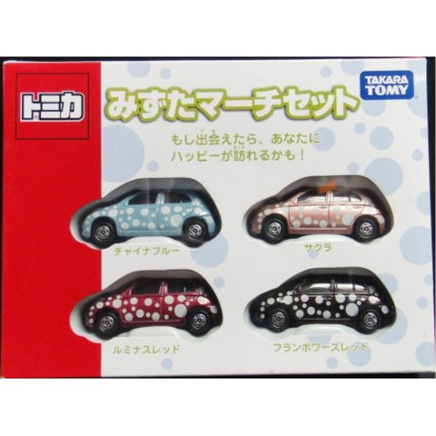 TAKARA TOMY 78585 特佳麗多美 多美卡日產 瑪馳 中國藍 櫻花 發光紅 莓紅色 套裝 TOMICA MIZUTA NISSAN MARCH MICRA SET CHINA BLUE SAKURA LUMINOUS RED FLAMBOO'S RED 1138589550 (PIU-33) SA