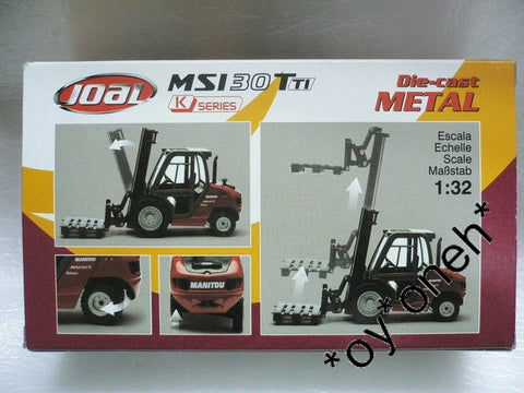 JOAL 1/32 MANITOU MSI-30T K-SERIES LIFT TRUCK WITH FORKS (002658) (PIU103)
