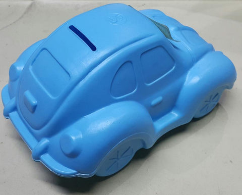 PLASTIC COIN BANK VW VOLKSWAGEN BEETLE CAR BANK WAGEN 粉藍色 福士甲蟲車 塑膠錢箱 (JPA-157) 1136527181