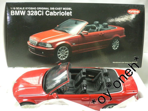 KYOSHO 1/18 BMW 328Ci CABRIOLET RED 08504R (07147) (C802-245)