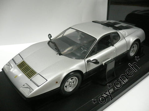 KYOSHO 1/18 FERRARI 365GT4/BB SILVER 08173S (05757) (C802-223)