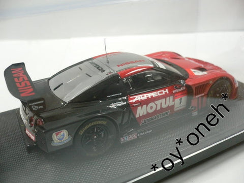 EBBRO 1/43 NISSAN SKYLINE R35 MOTUL AUTECH GT-R SUPER GT 500 2009 OKAYAMA TEST BLACK #1 (44171) (PIU90)