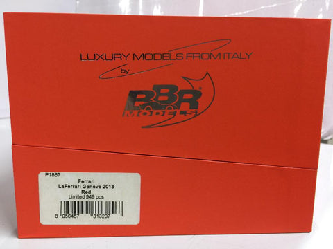 BBR 1/18 Ferrari LaFerrari Geneve 2013 Red Limited 949pcs 手辦車 (81320) (C524-220)
