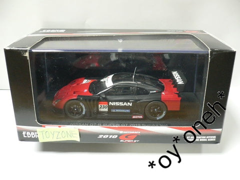 EBBRO 1/43 NISSAN GT-R SUZUKA TEST SUPER GT 500 2010 #230 RED BLACK (44316) (PIU104)