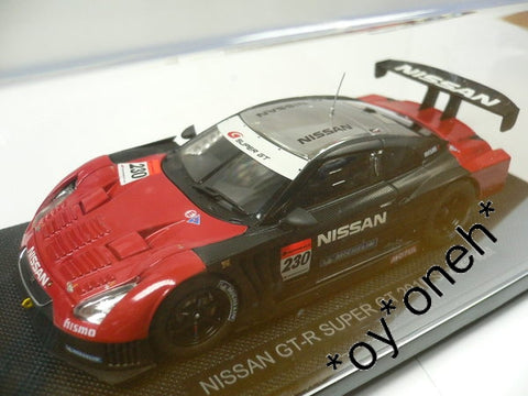 EBBRO 1/43 NISSAN GT-R SUZUKA TEST SUPER GT 500 2010 #230 RED BLACK (44316) (PIU104)