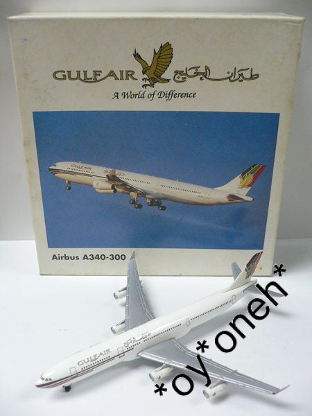 HERPA WINGS 1/500 GULF AIR AIRBUS A340-300 (504560) (WKG)