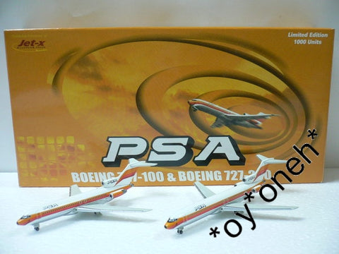 DRAGON WINGS JET-X 1/400 PSA BOEING 727-100 &amp; BOEING 727-200 N977PS N559PS (JX015) (PIU84)