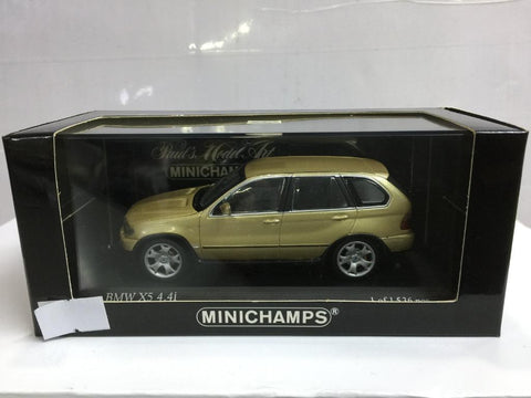 MINICHAMPS 1/43 BMW X5 2000 LIGHT YELLOW (431 028471) (03366) (PIU50)