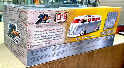 HOLD -- JADA 20 ANNIVERSARY DIECAST 1962 VOLKSWAGEN BUS 福士巴 30175 (PIU-50存）