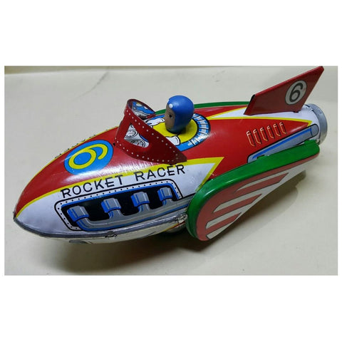 TIN TOYS MF735 火箭賽車 鐵皮玩具 COLLECTABLE ITEM ROCKET RACER FRICTION WITH SIREN